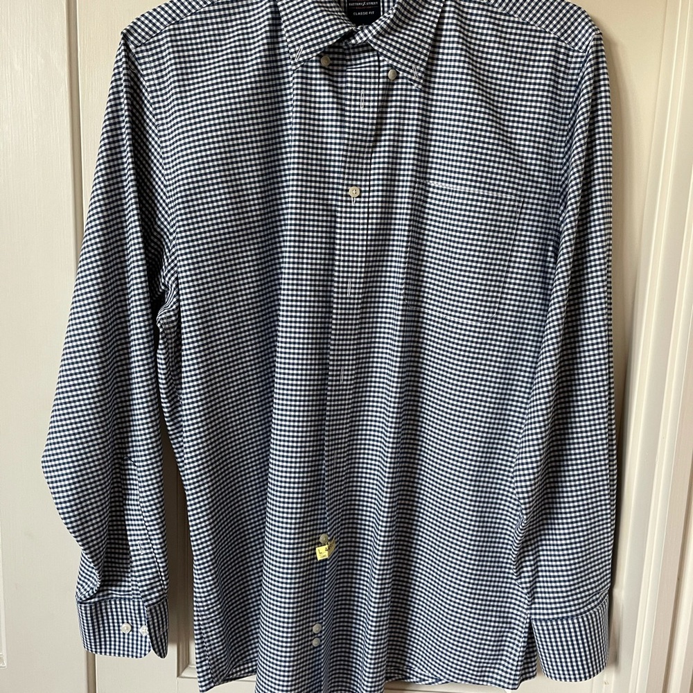 Dockers Battery Street Navy Dress Shirt